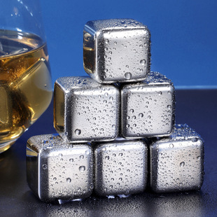 Amazon 304 Stainless Steel Ice Block Metal Ice Wine Stone Whiskey Summer Beer Drink Quick Frozen Metal Ice Granules