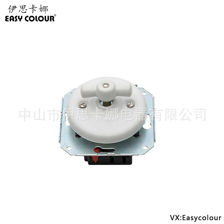 Single-group two-way flush installation retro retro ceramic wall lamp switch frameless