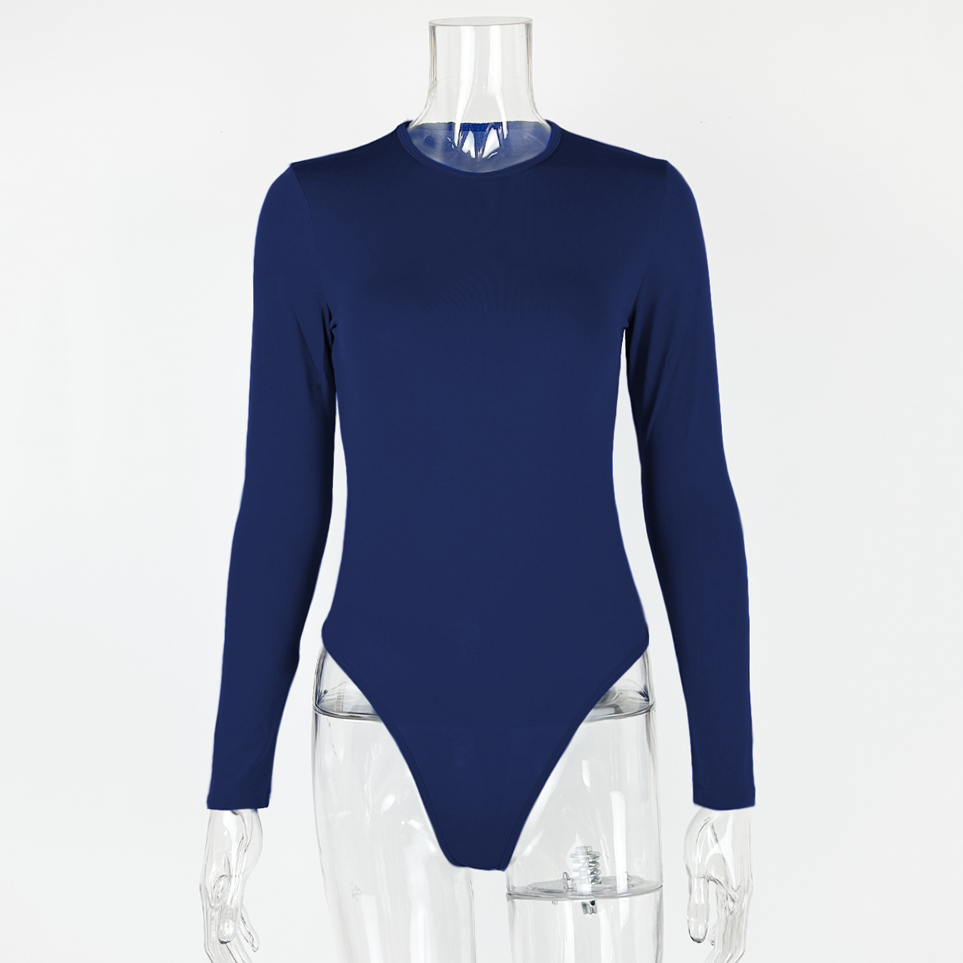 2025 europeo y americano transfronterizo otoño e invierno ropa de mujer Amazon casual blusa de fondo manga larga ajustada bodysuit