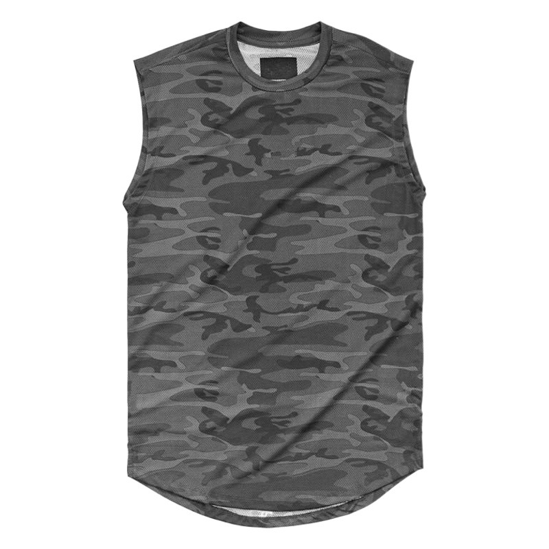 Sports Quick-drying Camouflage Vest Sleeveless T-shirt Waistcoat Men's Running Fitness Training Basketball Clothes
