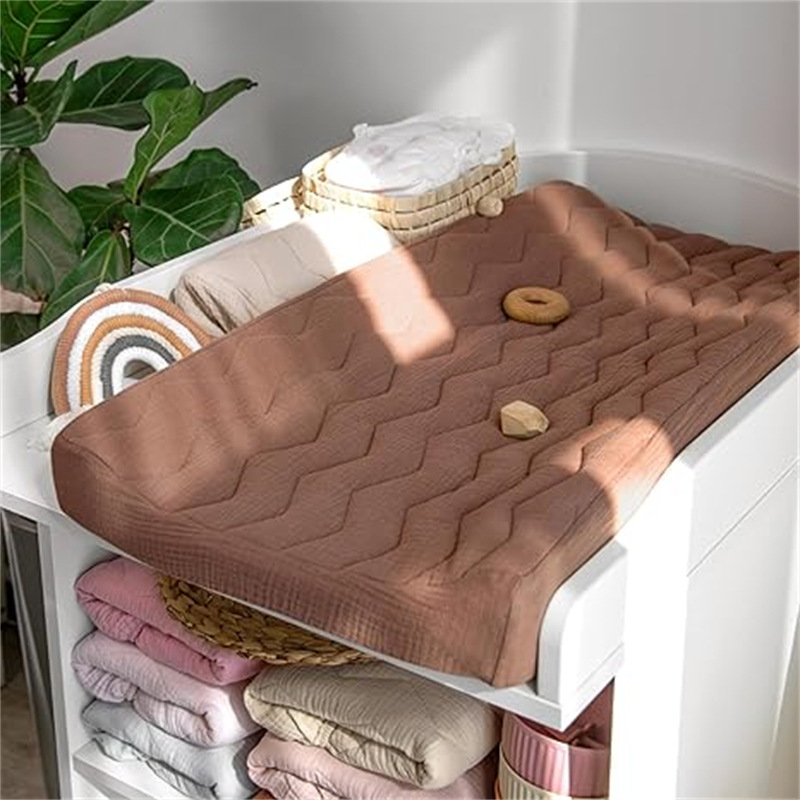 Transfronterizo Amazon popular bebé sábana ajustable llanura crepe pañal cambio de la cubierta del cojín clase una Madre y niño suministros cuna colchón