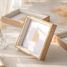 简约北欧相框摆台正方形塑料相框6寸7寸卧室客厅婚纱照洗相片相框