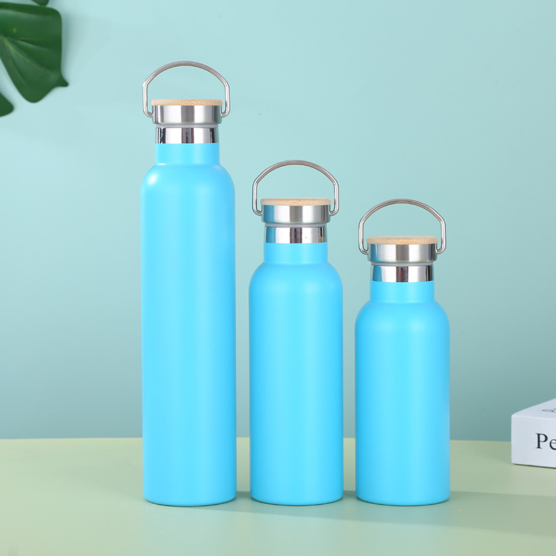 El suministro transfronterizo de acero inoxidable 304 deportes hervidor americano boca grande olla de escalada de doble capa de vacío termo taza al por mayor