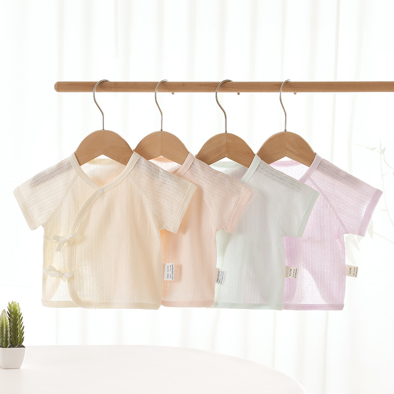 Baby Summer Half-Back Newborn Pure Cotton Boneless Thin Top Newborn Baby Summer Newborn Clothes Baby Summer Half-Back Newborn Pure Cotton Boneless Thin Top Newborn Baby Summer Newborn Clothes