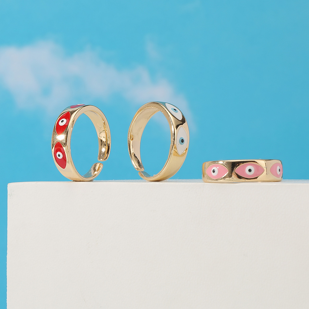 Fashion Devilu0027S Eye Copper Open Ring Copper Rings