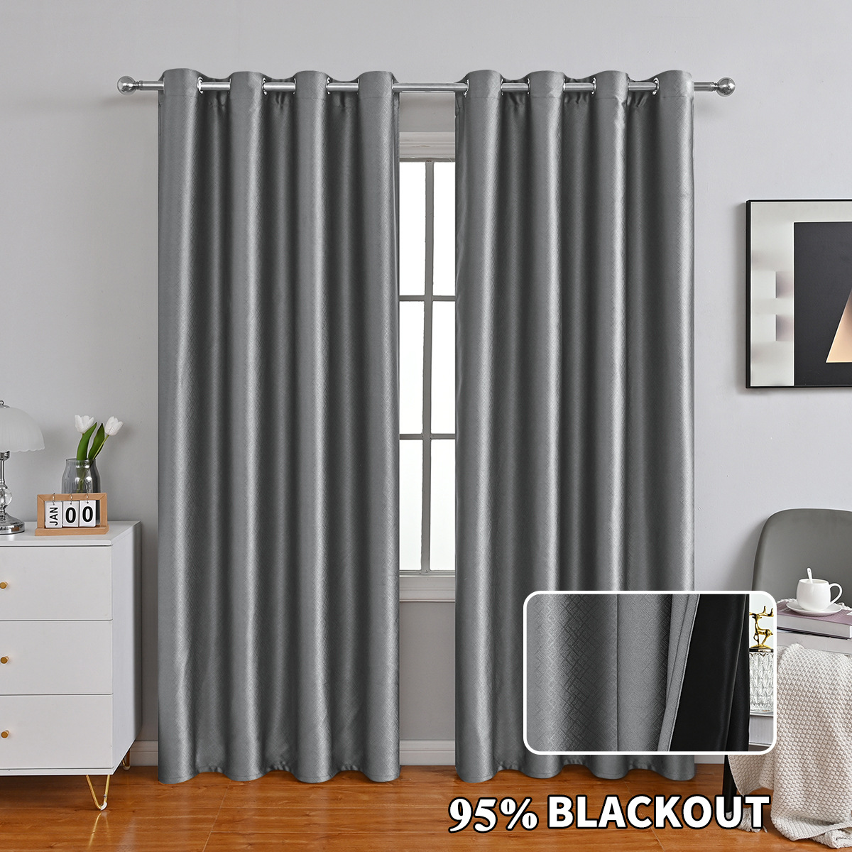 Cortinas Opacas Meike Duo Amazon Praga para Sala de Estar, Protección Solar y Aislamiento Térmico, Disponibles en TEMU para Dropshipping