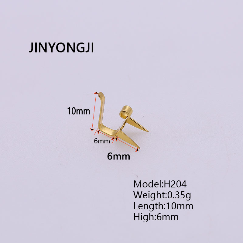 佛山厂家生产首饰盒金勾挂钩固定金钩挂项链金银色钩