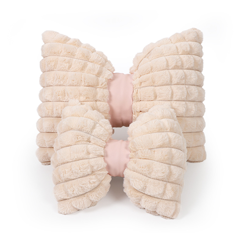 Car headrest winter rabbit hair car comfortable warm neck pillow pillow creative headrest waist car supplies