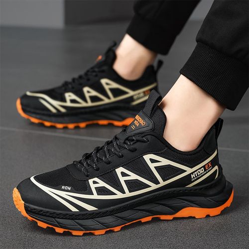 Running shoes for men, summer Korean style fashionable mesh shoes, casual sports shoes, trendy match, outerwear for trendy men