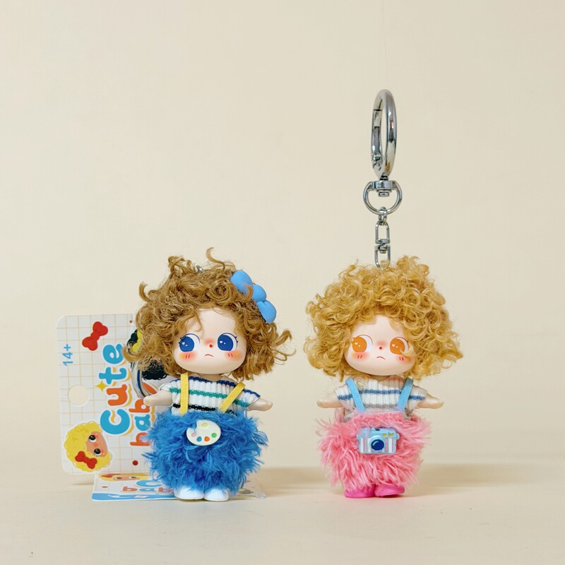Authentic Curly Hair Sweet Girl Keychain Plush Fluffy Doll High-End Bag Pendant Trendy Toy Decoration Wholesale Authentic Curly Hair Sweet Girl Keychain Plush Fluffy Doll High-End Bag Pendant Trendy Toy Decoration Wholesale
