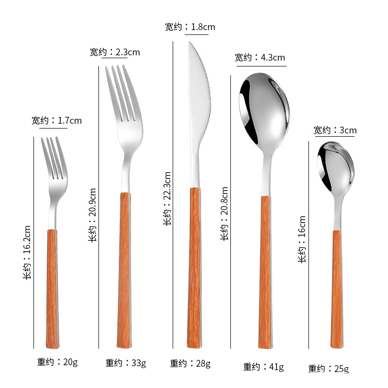 손잡이가 달린 한국식 골든 5 피스 세트