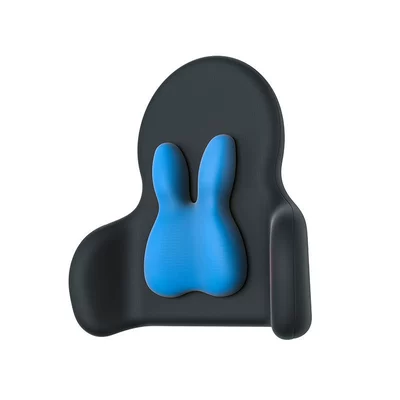 Waist support — adjustable headrest lumbar support - cartoon-style-blue