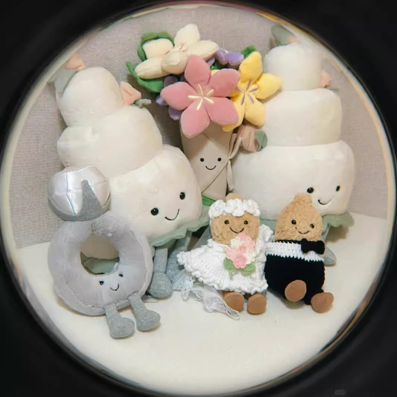 Original Jellycat Fruit and Vegetable Cake Small Animal Plush Toys Halloween Gifts Cute Plush Toys Wholesale