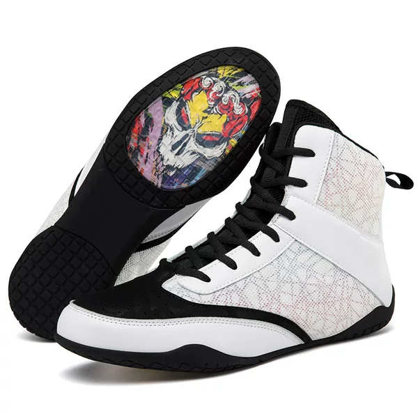 Cross-Border Large Size Men's Boxing Shoes Fighting Non-Slip Lightweight Sanda Training Shoes Fighting Shoes Professional Competition Women's Shoes
