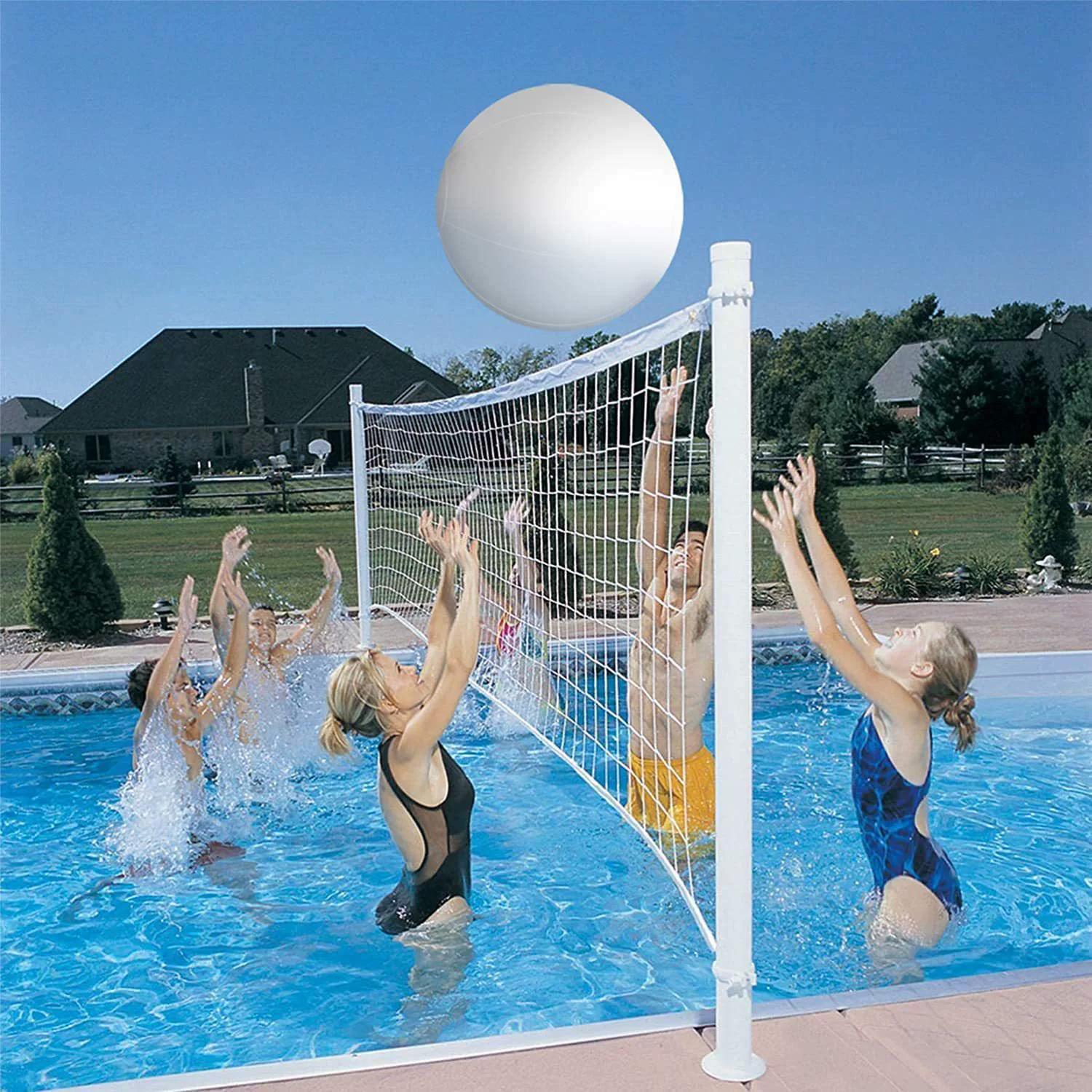 Inflatable LED Ball, PVC Floating Pool Light 30 cm, Remote-Controlled, Waterproof