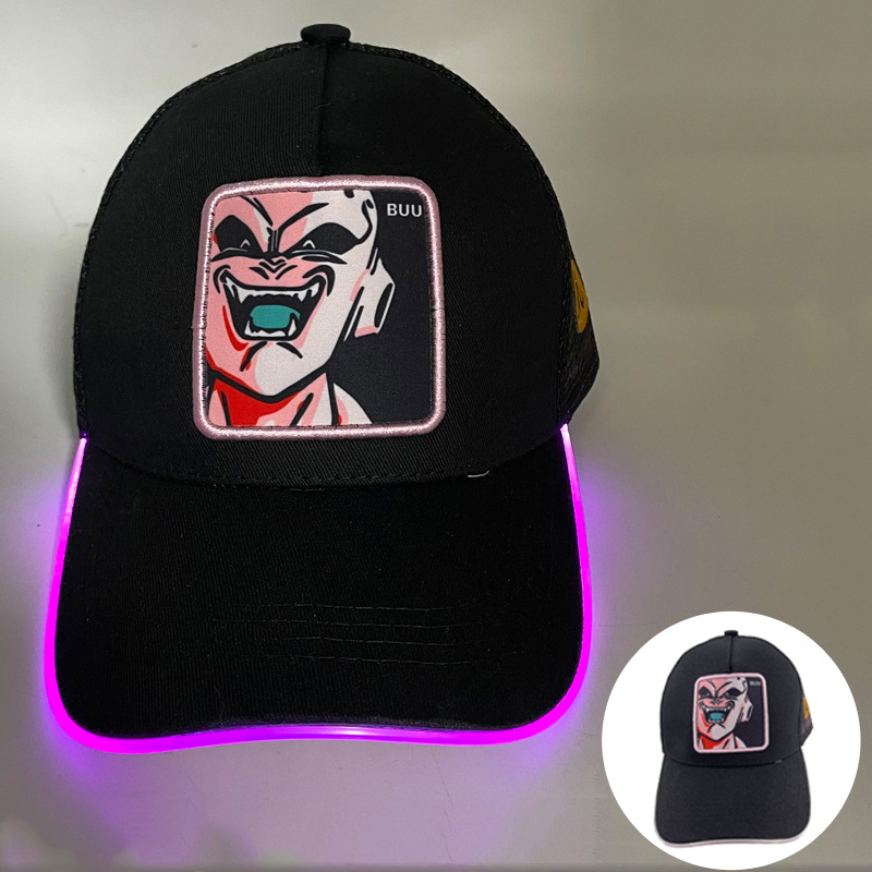 Gorra de béisbol LED para correr de noche protección solar estilo unisex gorra brillante para fiestas bares y baile callejero
