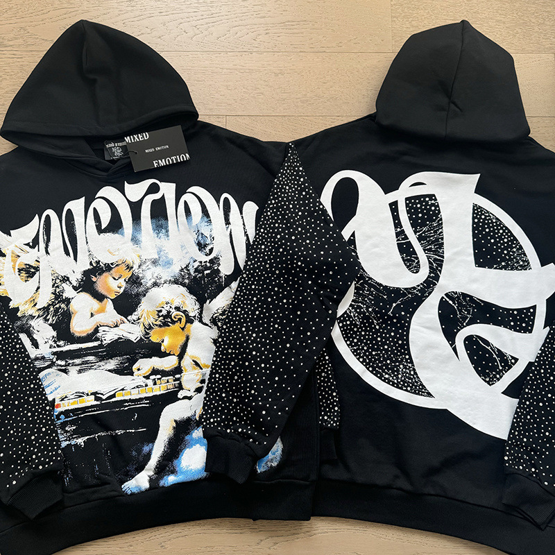 Tarjeta de marca de moda americana impresión de diamante caliente pareja de moda adolescente de verano chaqueta de manga corta camiseta