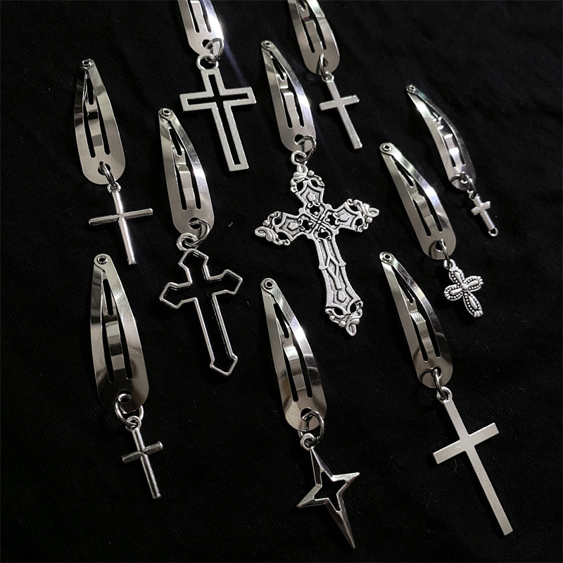 Women's Simple Style Cross Alloy Plating Hair Clip display picture 1