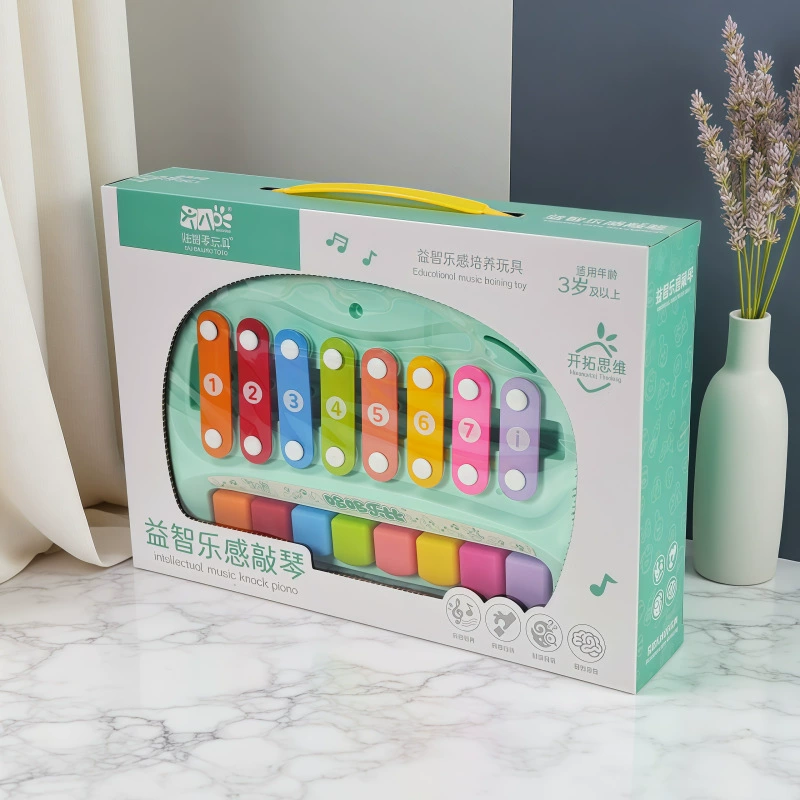 Младенцы с восемью тонами и восемью клавишами ручная игрушка детские музыкальные инструменты набор для детей раннего образования 1-3 лет
