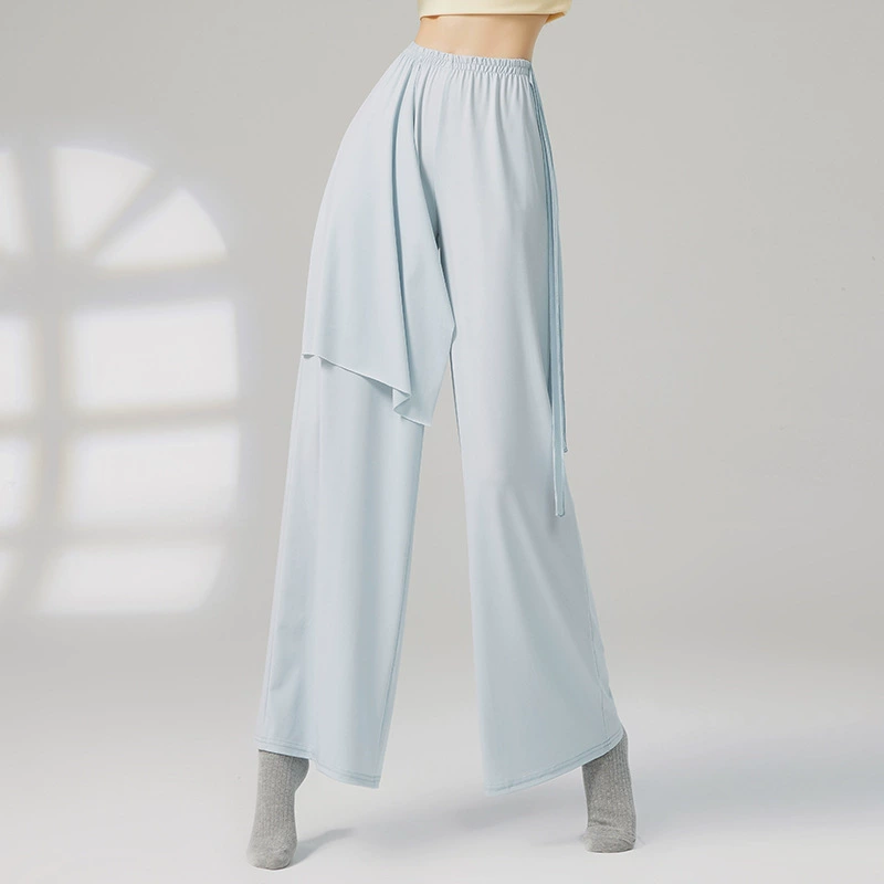 Брюки Queen's Классические танцы Свободные плавающие вуаль Широкие штаны Одежда для современных танцев Одежда для взрослых Тренировочные танцевальные штаны