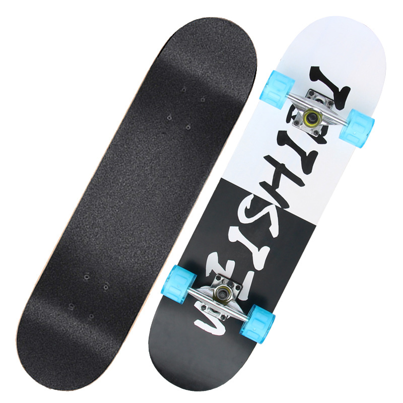 Patineta doble pescante versión juvenil para adultos niños y estudiantes de primer año estudiantes de primer año se especializan en patinetes de cuatro ruedas