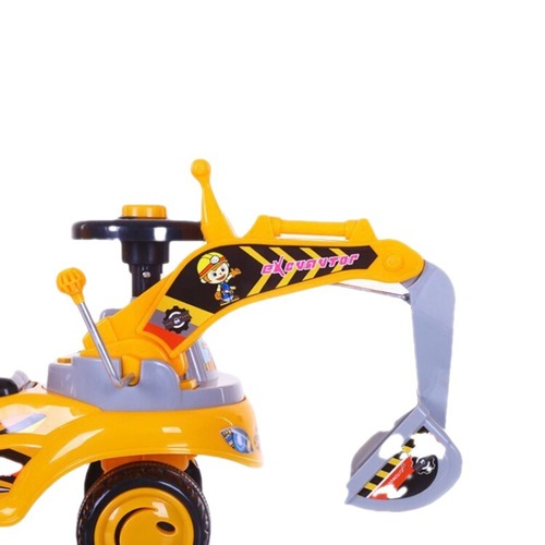 挖掘机玩具大号可坐儿童骑土学步扭扭车溜溜车人孩工程车小额代发