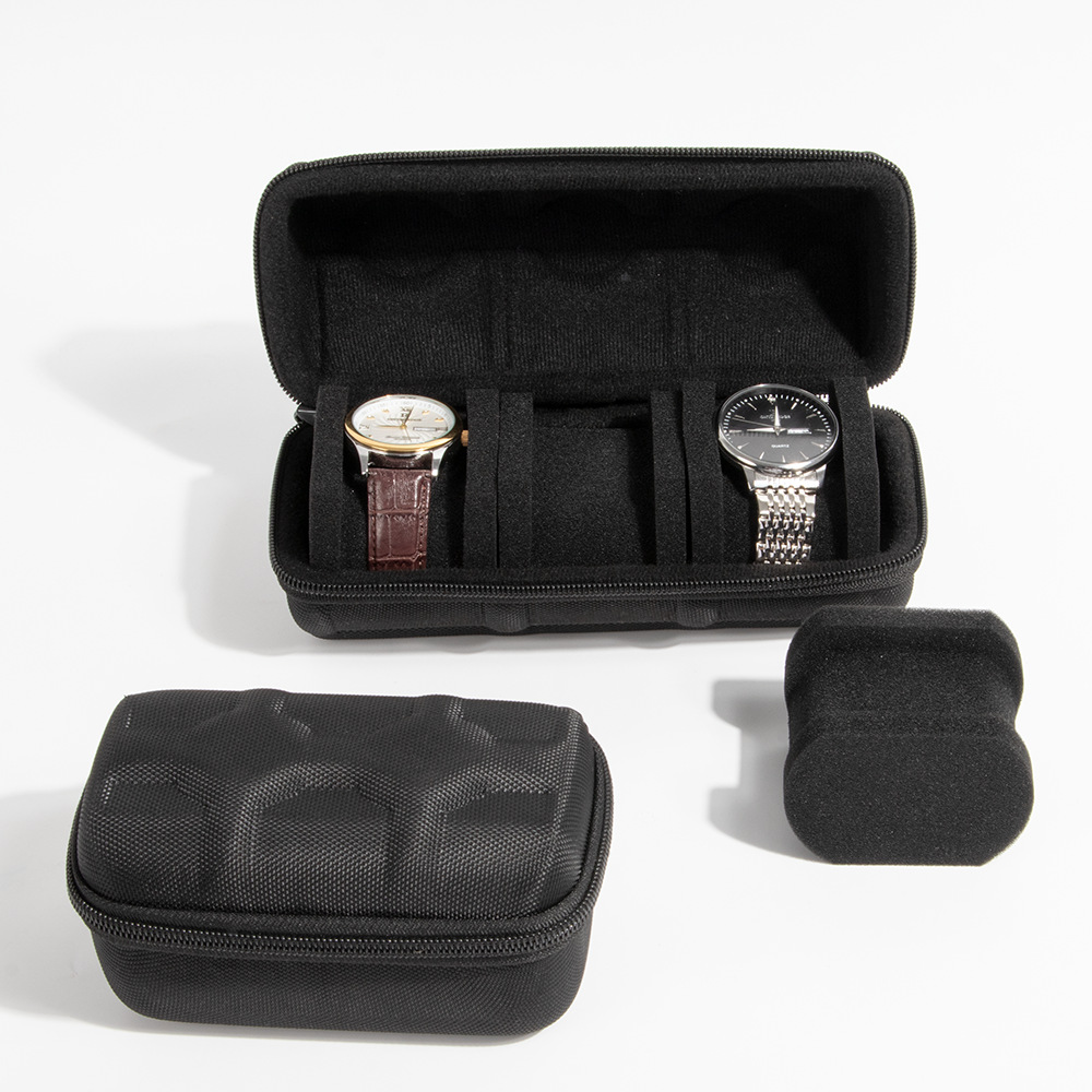 Ready Stock Suitable for Casio Multi-Card Slot Watch Case, Anti-Drop and Shockproof, Travel Portable Business Wristband Watch Storage Bag