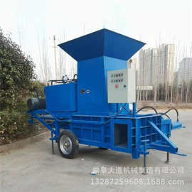 青储套袋打包机图片 青贮秸秆草捆机 打包青饲料机械设备