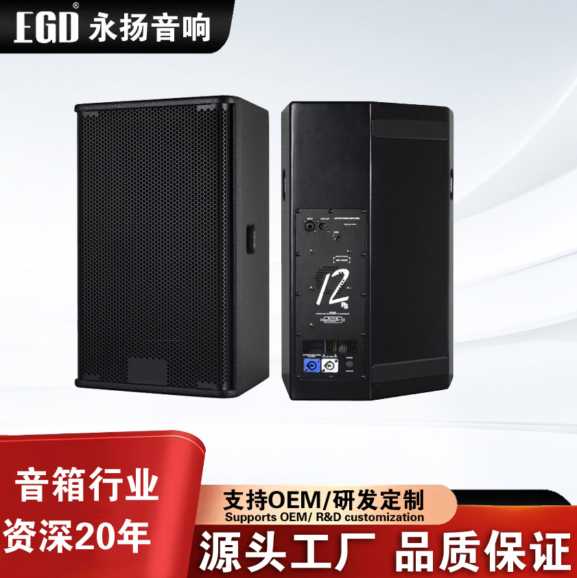 EGD 有源无源音箱点漆工艺PS12寸PS15寸娱乐舞台返听音箱