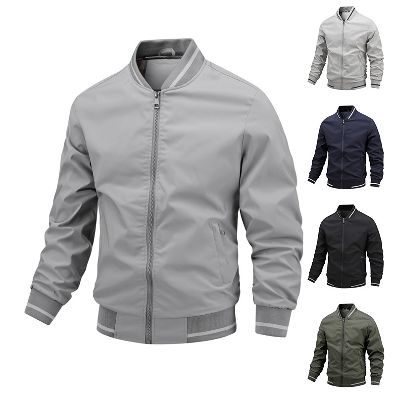 Wish2022 Cross-Border New Jacket for Middle-Aged Men Loose Sports and Leisure Men's Clothing Manufacturer Spot Wholesale Jacket for Men