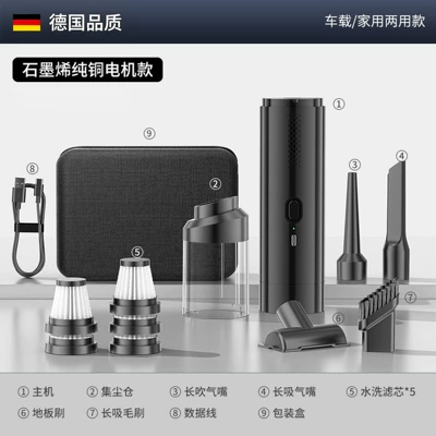 new model, multi-functional, high-power, for both – Tozsoranlar - night-black-graphene-pure-copper-motor-brushed-model-filter5-with-premium-storage-bag