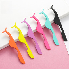 Wholesale factory stainless steel eyelash curler tweezers false eyelash assistant tool false eyelash curler beauty makeup tools