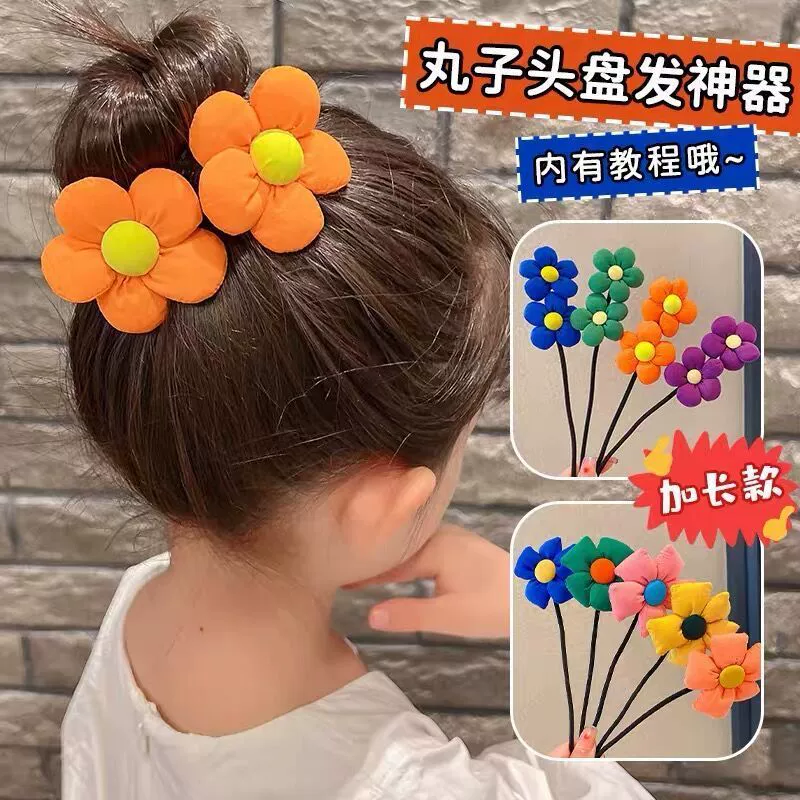 Children's cute hairgrip, flowered