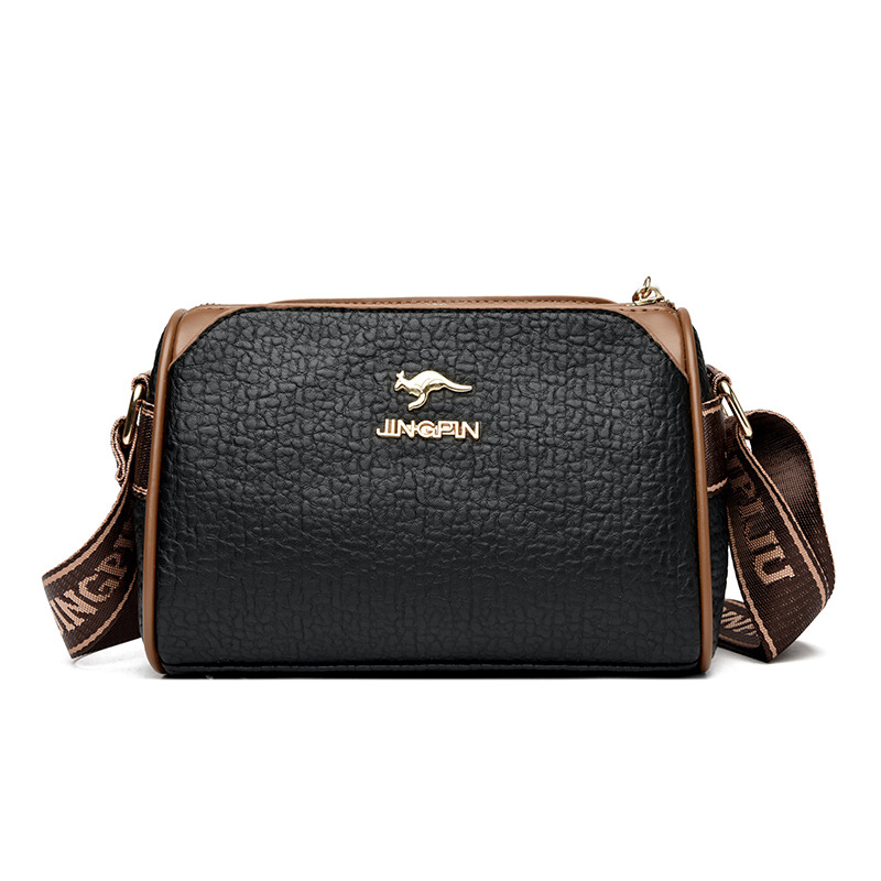 Borsa a spalla cilindrica a tre strati donna versatile_voghion.com