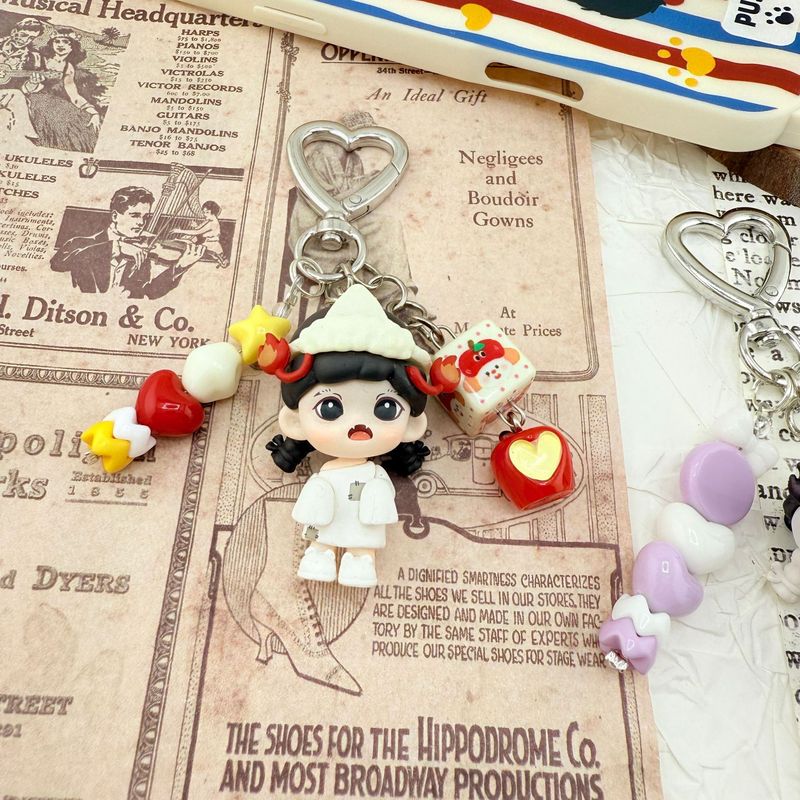 Zoraa 妹の携帯電話チェーンを赤ちゃんに変えてかわいいキーホルダー Popmart クリエイティブ DIY バッグペンダント親友へのギフト|undefined