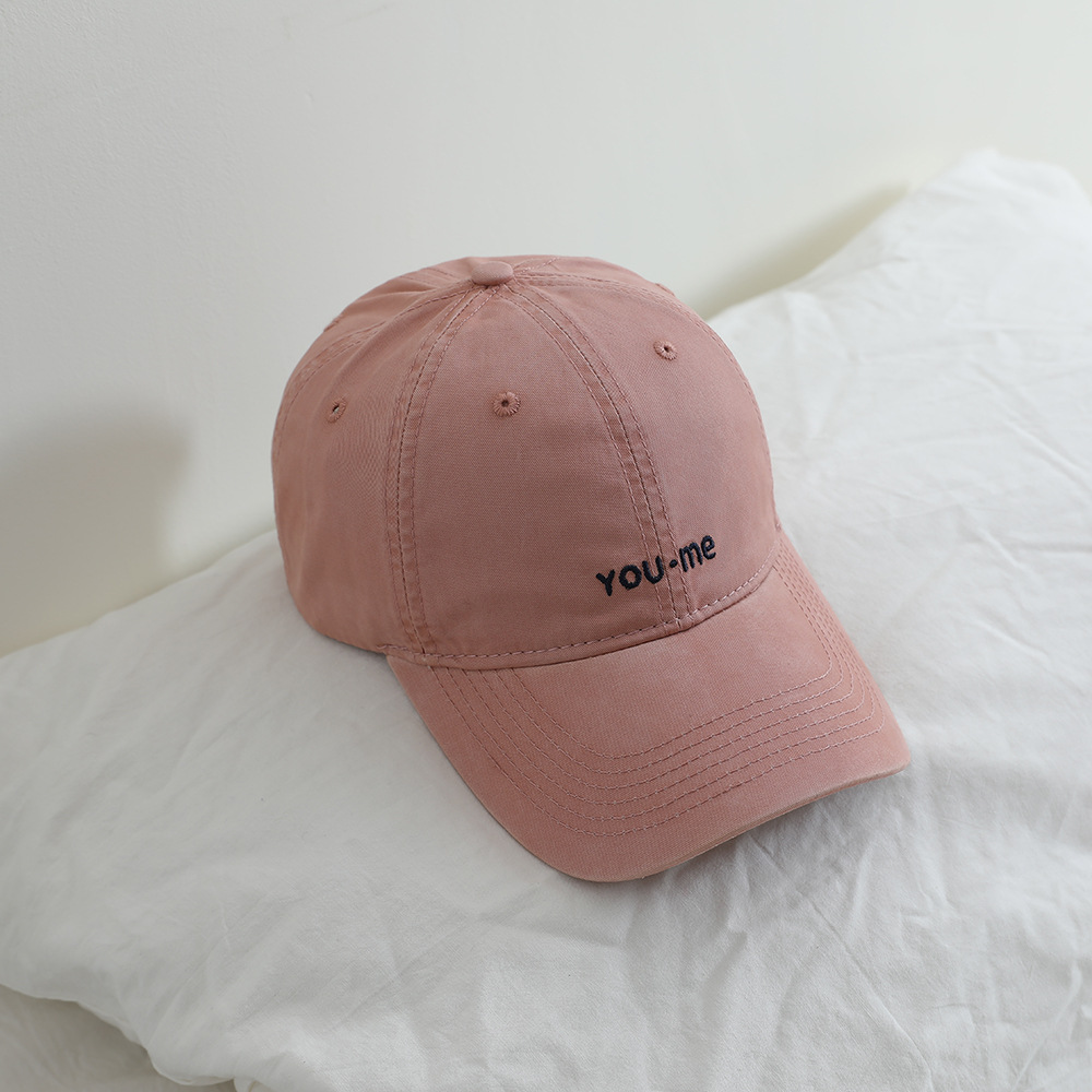 Sombreros infantiles primavera y otoño estilo americano bordado simple sombrero de béisbol casuales para hombres y mujeres sombreros de lengua de pato