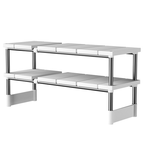 Kitchen adjustable downspout shelf rack cabinet tiered shelf cabinet storage multi-functional pot rack storage rack