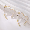 Fashionable high-end small design earrings heart shaped, french style, light luxury style