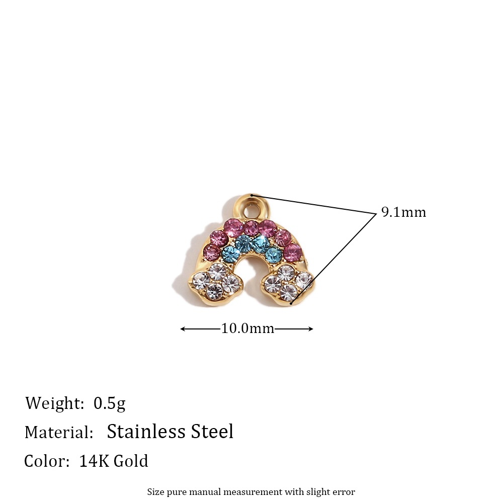 Rainbow golden pendant