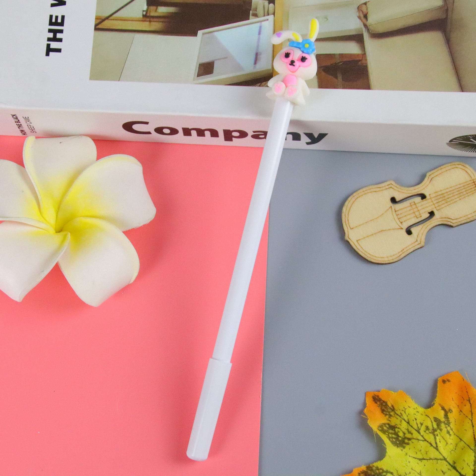Conejo de dibujos animados pluma de gel papelería creativa estudiante Premio regalo herramienta de escritura pluma de agua pluma firma de oficina al por mayor