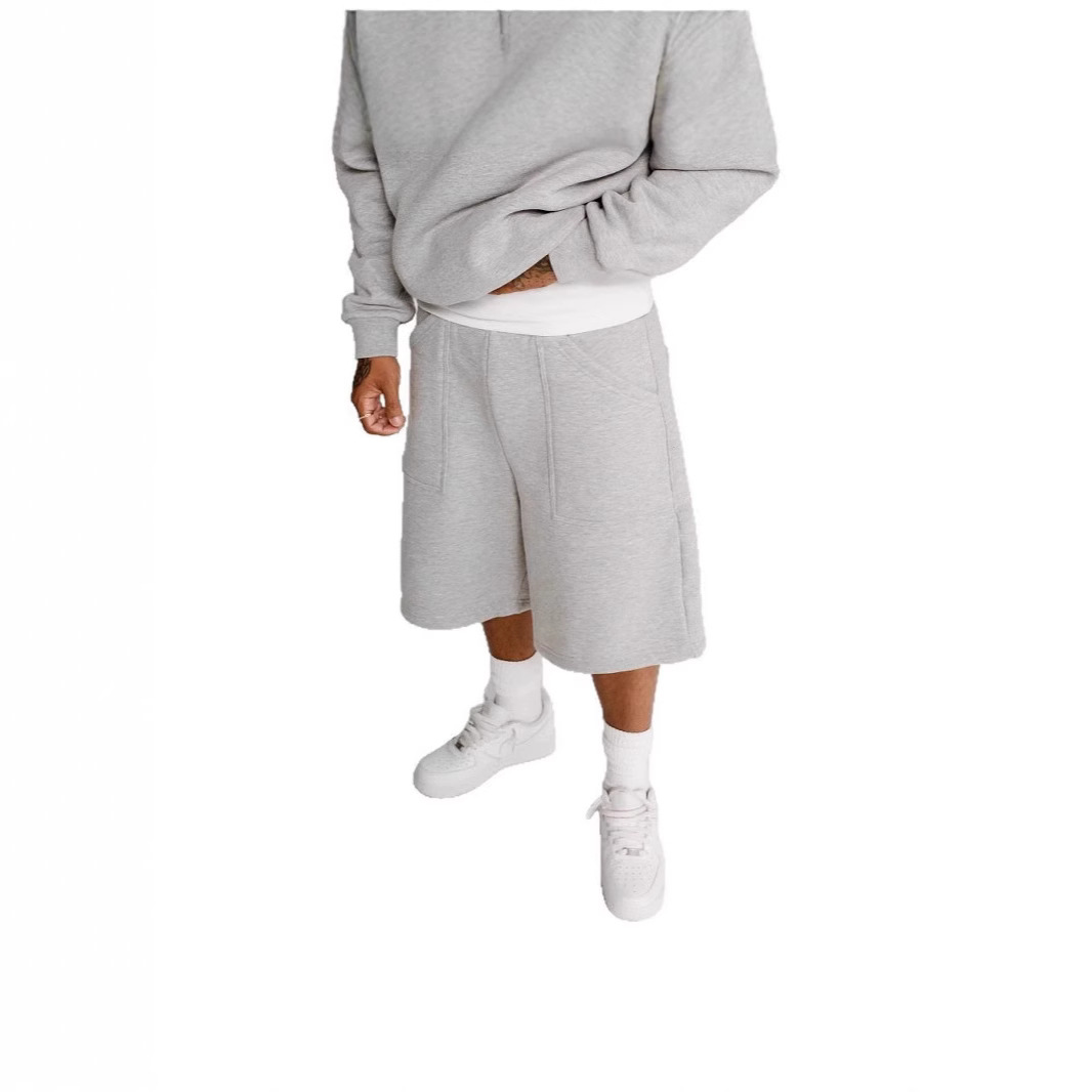 Summer Workwear Shorts Men's Loose Straight-leg Pure Cotton Trendy Brand Fashion Japanese Style Casual Mid-length Shorts Five-inch Pants