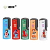 Disposable plastic advertisement straight into the lighter custom LOGO wholesale five -color metal windproof lighter bag