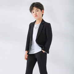 Children's casual suits, spring and autumn new boys' Korean style host catwalk performance clothes, street-breaking handsome suits, fashionable suits