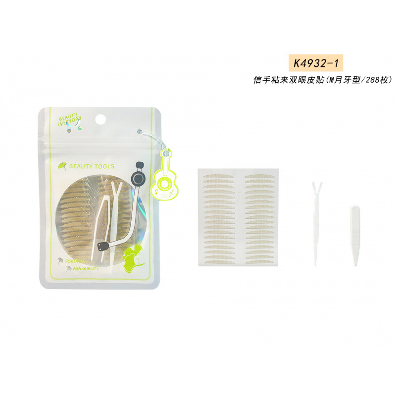 K4932 - 1 pega pegatinas para párpados dobles (tipo Media Luna m)