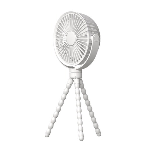 New three-legged fan with USB rechargeable long-lasting desktop outdoor portable octopus stand small cool fan