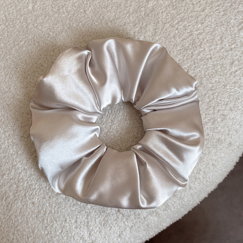 绵绵泡芙枕头大肠发圈女高级感充气棉缎面头绳扎丸子头发绳发饰|undefined