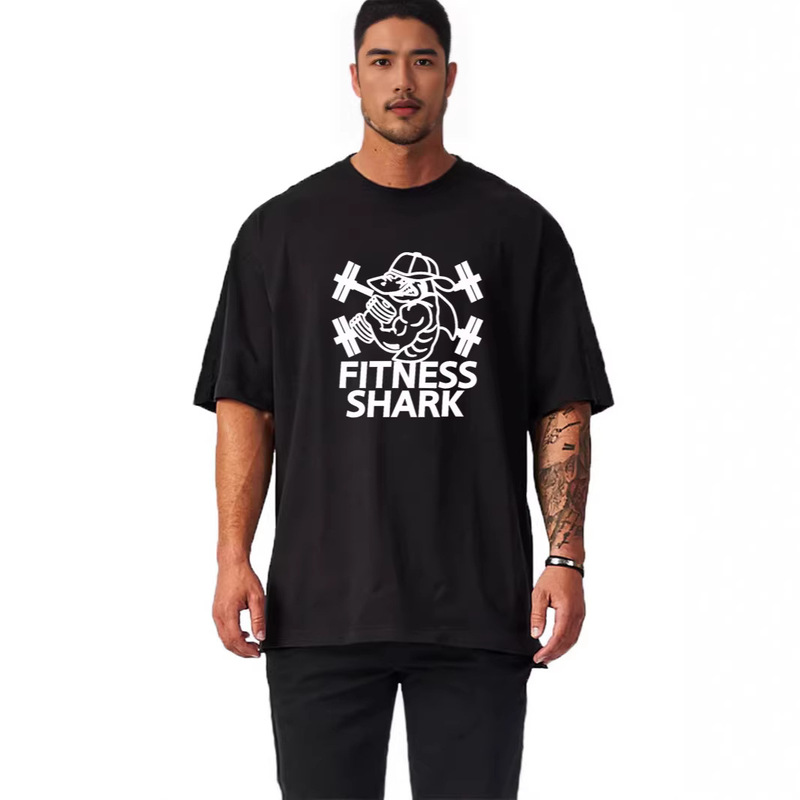 Minimalist Heavyweight 260g Pure Cotton Short-Sleeve Men's Gym T-Shirt Sports Top Training Wear Oversized Trendy Brand Minimalist Heavyweight 260g Pure Cotton Short-Sleeve Men's Gym T-Shirt Sports Top Training Wear Oversized Trendy Brand