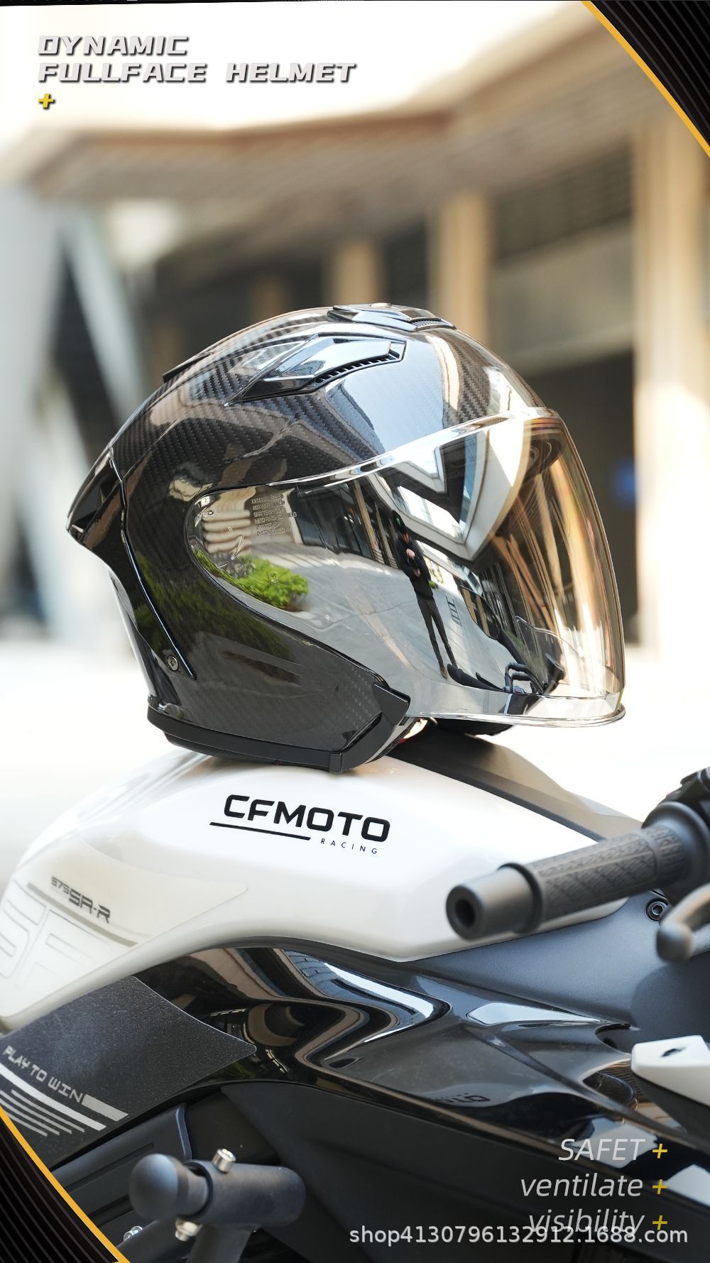 AR Motorcycle Helmet Ultra Light Carbon Fiber 3/4 Helmet Electric Vehicle Half Helmet Motorcycle 3/4 Helmet Lightweight Summer