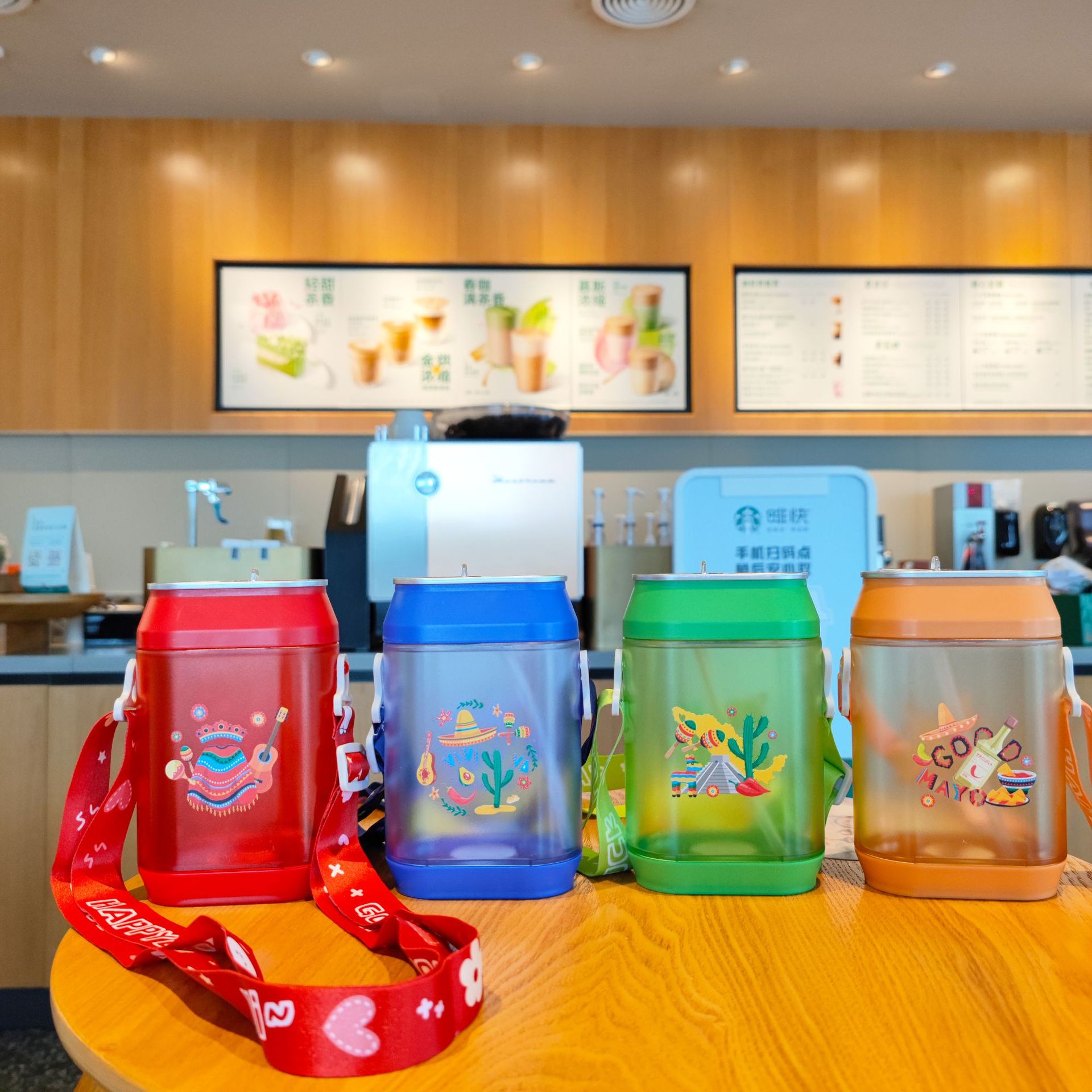 Creativo de comercio exterior de América del Sur Amazon tazas de bebidas portátiles estudiantes al aire libre niños portajes tazas de regalo de paja