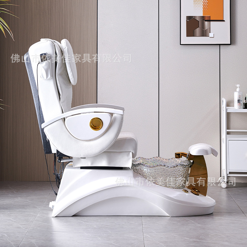 Sofá de uñas baño de pies eléctrico masaje de pies reclinable pestañas belleza pie salón de belleza masaje especial ceja tatuaje Silla de lavado de pies